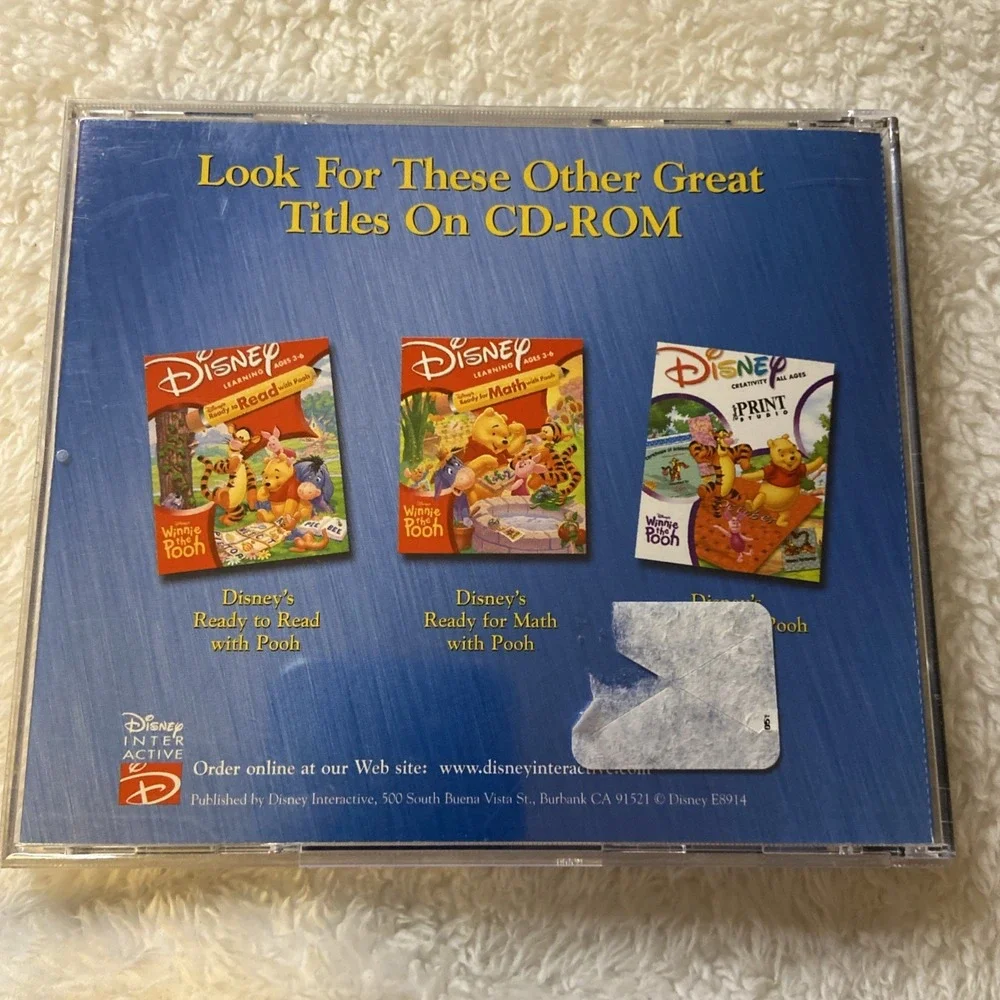 Disney Program Manual Winnie The Pooh And The Honey Tree Pc Cd Rom Animated Stor